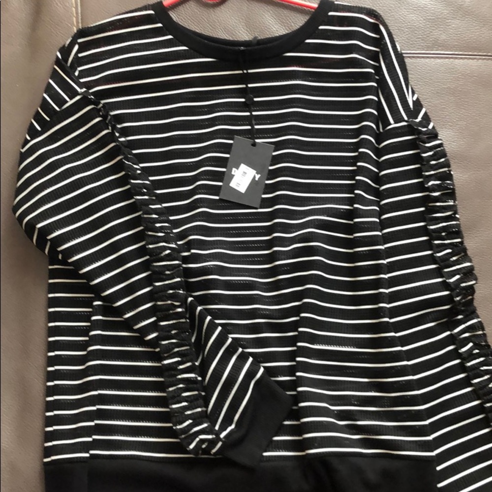 DKNY Mesh Sweater